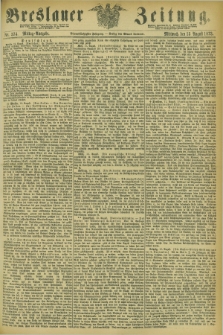 Breslauer Zeitung. Jg.54, Nr. 374 (13 August 1873) - Mittag-Ausgabe