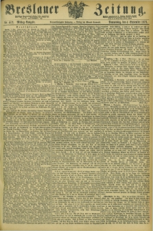 Breslauer Zeitung. Jg.54, Nr. 412 (4 September 1873) - Mittag-Ausgabe