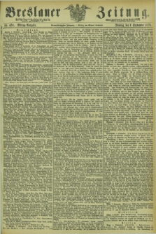 Breslauer Zeitung. Jg.54, Nr. 420 (9 September 1873) - Mittag-Ausgabe