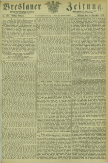 Breslauer Zeitung. Jg.54, Nr. 422 (10 September 1873) - Mittag-Ausgabe