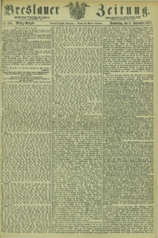 Breslauer Zeitung. Jg.54, Nr. 424 (11 September 1873) - Mittag-Ausgabe