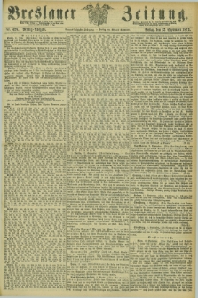 Breslauer Zeitung. Jg.54, Nr. 426 (12 September 1873) - Mittag-Ausgabe