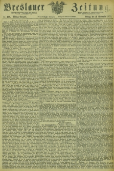 Breslauer Zeitung. Jg.54, Nr. 438 (19 September 1873) - Mittag-Ausgabe
