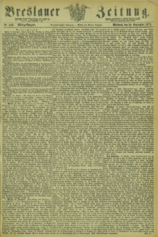 Breslauer Zeitung. Jg.54, Nr. 446 (24 September 1873) - Mittag-Ausgabe