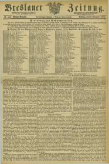 Breslauer Zeitung. Jg.54, Nr. 453 (28 September 1873) - Morgen-Ausgabe + dod.