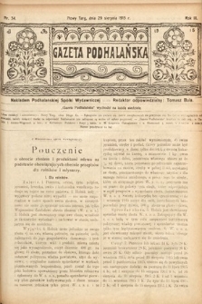 Gazeta Podhalańska. 1915, nr 34