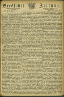Breslauer Zeitung. Jg.54, Nr. 470 (8 October 1873) - Mittag-Ausgabe