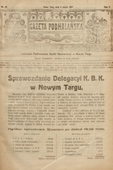 Gazeta Podhalańska. 1917, nr 10