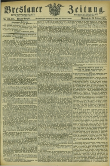 Breslauer Zeitung. Jg.54, Nr. 504/505 (29 October 1873) - Morgen-Ausgabe + dod.