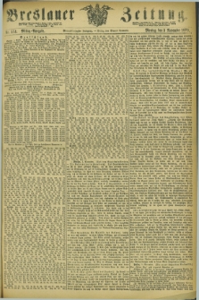 Breslauer Zeitung. Jg.54, Nr. 514 (3 November 1873) - Mittag-Ausgabe