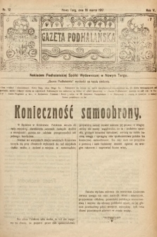 Gazeta Podhalańska. 1917, nr 12