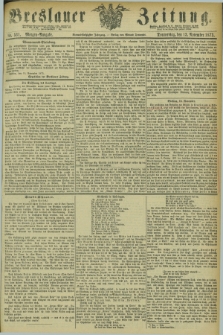 Breslauer Zeitung. Jg.54, Nr. 531 (13 November 1873) - Morgen-Ausgabe + dod.