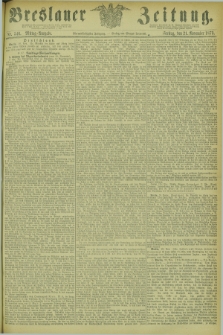 Breslauer Zeitung. Jg.54, Nr. 546 (21 November 1873) - Mittag-Ausgabe