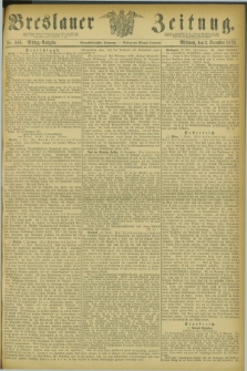 Breslauer Zeitung. Jg.54, Nr. 566 (3 December 1873) - Mittag-Ausgabe