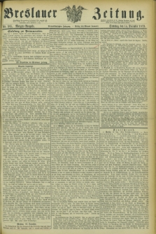 Breslauer Zeitung. Jg.54, Nr. 585 (14 December 1873) - Morgen-Ausgabe + dod.