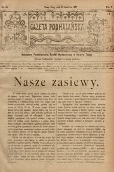Gazeta Podhalańska. 1917, nr 16