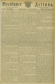 Breslauer Zeitung. Jg.54, Nr. 606 (29 December 1873) - Mittag-Ausgabe