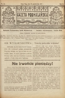 Gazeta Podhalańska. 1915, nr 42
