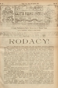 Gazeta Podhalańska. 1917, nr 18