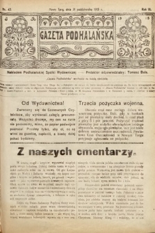Gazeta Podhalańska. 1915, nr 43