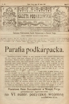 Gazeta Podhalańska. 1917, nr 21