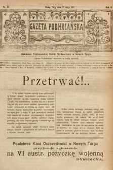 Gazeta Podhalańska. 1917, nr 22