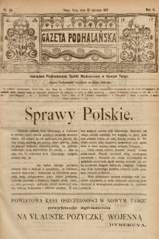 Gazeta Podhalańska. 1917, nr 24