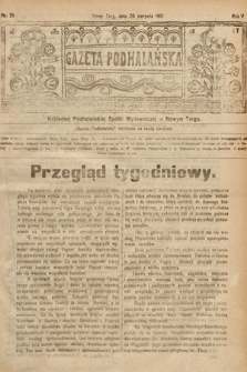 Gazeta Podhalańska. 1917, nr 35