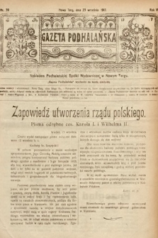 Gazeta Podhalańska. 1917, nr 39