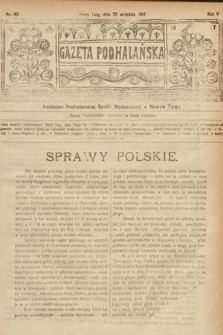 Gazeta Podhalańska. 1917, nr 40