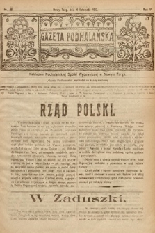 Gazeta Podhalańska. 1917, nr 45
