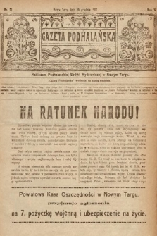 Gazeta Podhalańska. 1917, nr 51