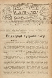 Gazeta Podhalańska. 1918, nr 4