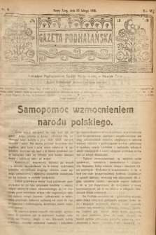 Gazeta Podhalańska. 1918, nr 6