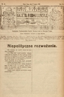 Gazeta Podhalańska. 1918, nr 11