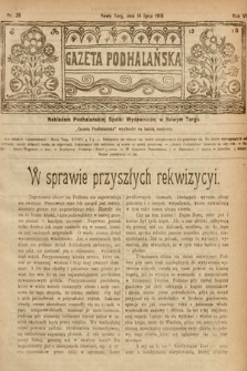 Gazeta Podhalańska. 1918, nr 28