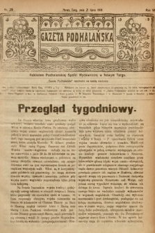Gazeta Podhalańska. 1918, nr 29