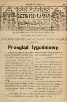 Gazeta Podhalańska. 1918, nr 31