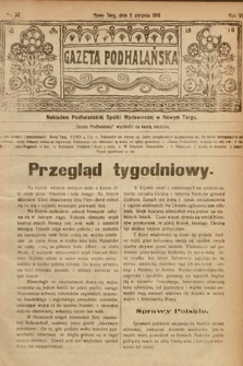 Gazeta Podhalańska. 1918, nr 32