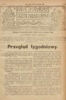 Gazeta Podhalańska. 1918, nr 34