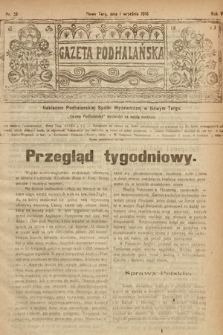 Gazeta Podhalańska. 1918, nr 35