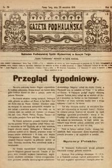 Gazeta Podhalańska. 1918, nr 39