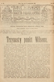 Gazeta Podhalańska. 1918, nr 41