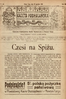 Gazeta Podhalańska. 1918, nr 51