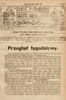 Gazeta Podhalańska. 1919, nr 9