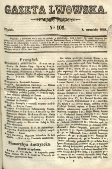 Gazeta Lwowska. 1848, nr 106