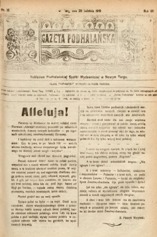 Gazeta Podhalańska. 1919, nr 16