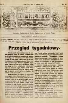 Gazeta Podhalańska. 1919, nr 17