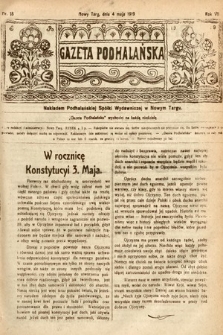 Gazeta Podhalańska. 1919, nr 18