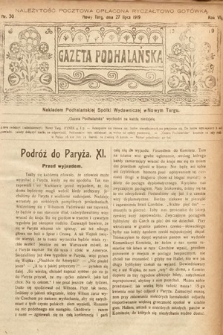 Gazeta Podhalańska. 1919, nr 30